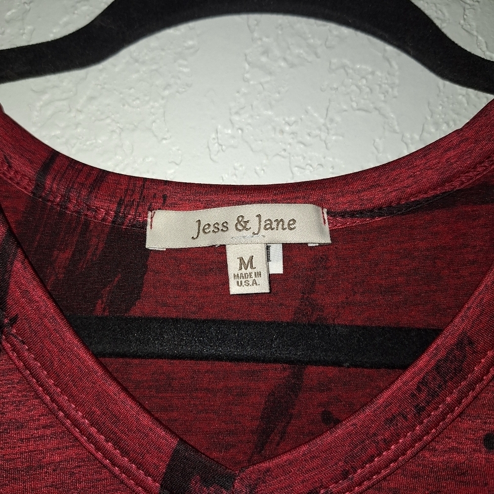 Jese & Jane Heavenly Hi Lo Swing Top Size M 4 Way Stretch - Picture 5 of 8